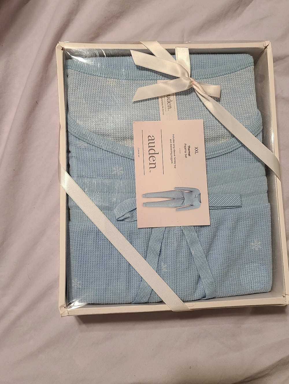 Auden Women's Light Blue Thermal Long Johns